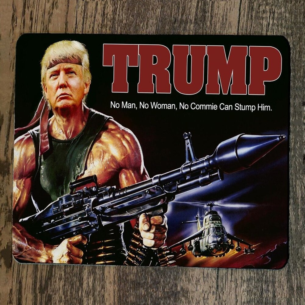 Mouse Pad Rambo Trump Donald - Picture 1 of 1